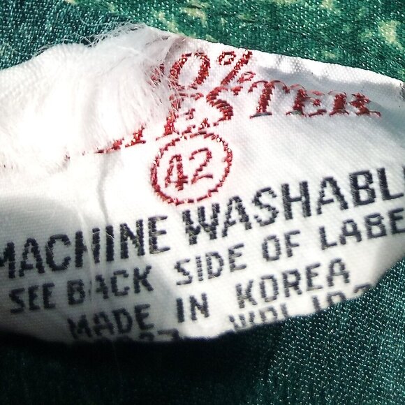 Vintage 70s Abstract Geometric Polyester Disco Shirt - Picture 3 of 5